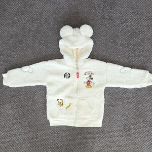 Disney Cream and White Mickey Hoodie